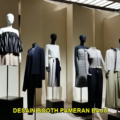 desain booth pameran baju